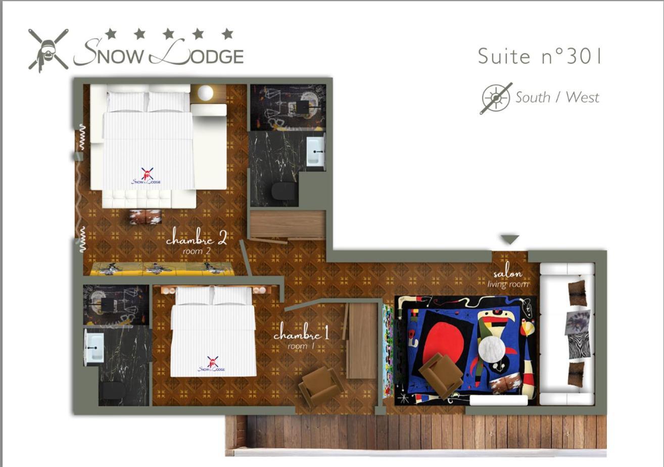 Snow Lodge Hotel Courchevel 1850 Exterior foto