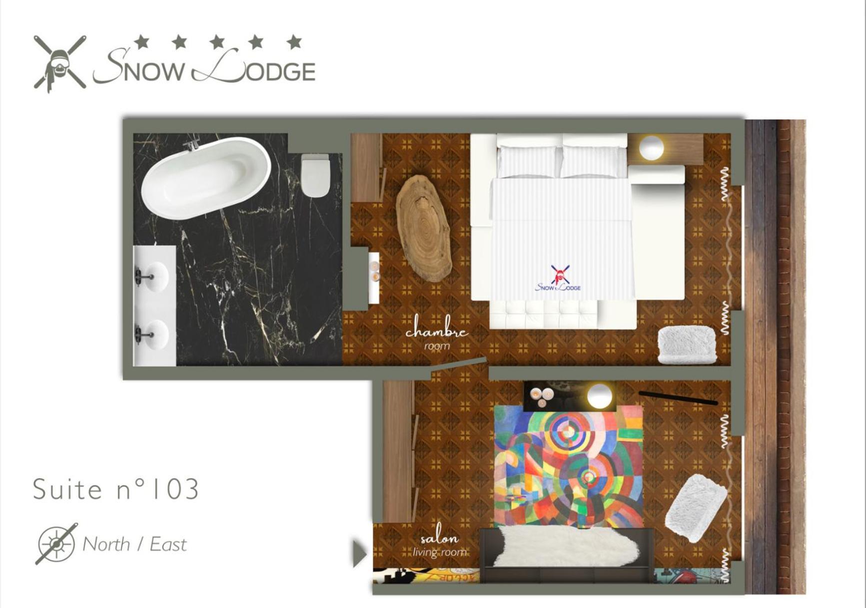 Snow Lodge Hotel Courchevel 1850 Exterior foto